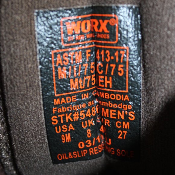 Red Wing Taconite 5486 Nubuck Oil Tanned Leather Steel Toe Work Boot, Si… - Picture 11 of 11